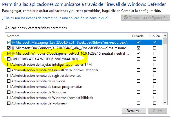 Windows 10 | Firewall Muestra {78E1CD88-49E3-476E-B926-580E596AD309 ...