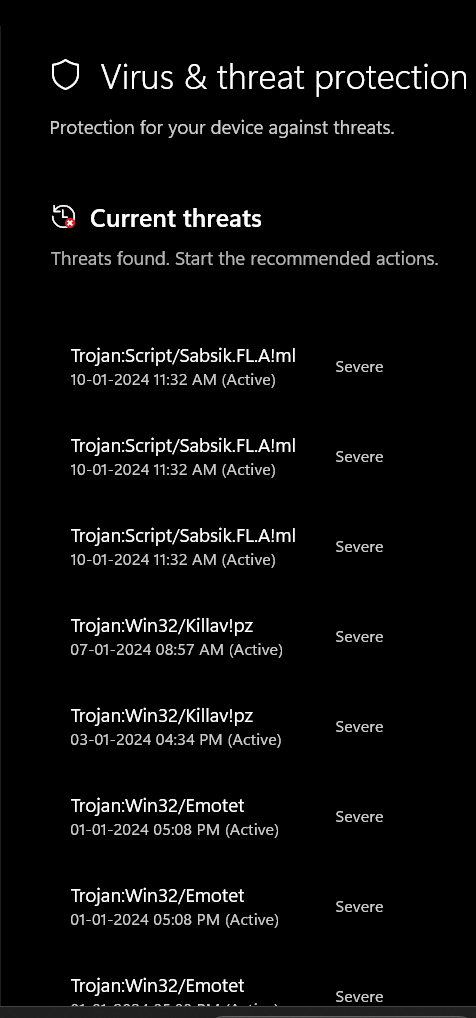 Current trojan clearance viruses