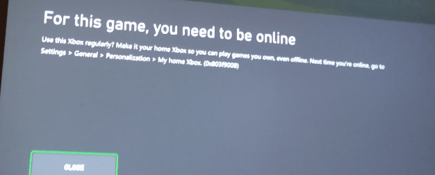 Make this my home xbox best sale not working