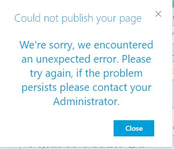 Error message and articles stuck, not publishing · Issue #399