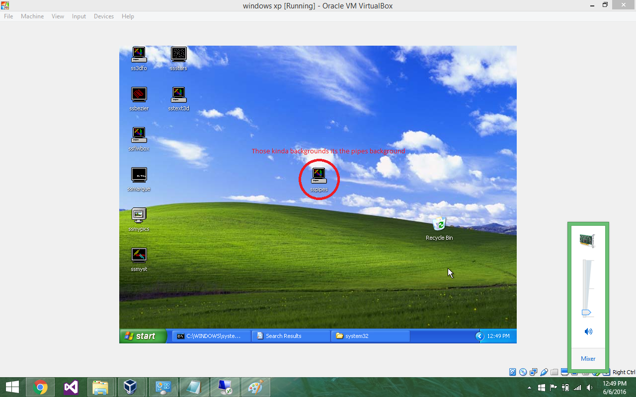 Windows store xp screensaver