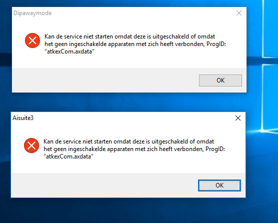 Служба не ответила на запрос своевременно progid atkexcom axdata windows 10