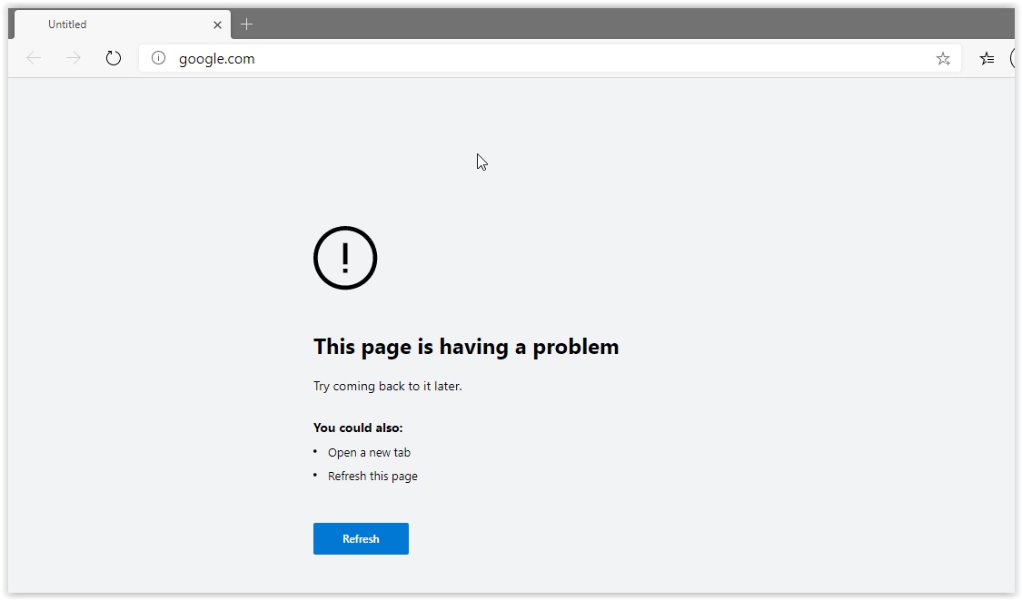 New Microsoft Edge not working - Microsoft Community