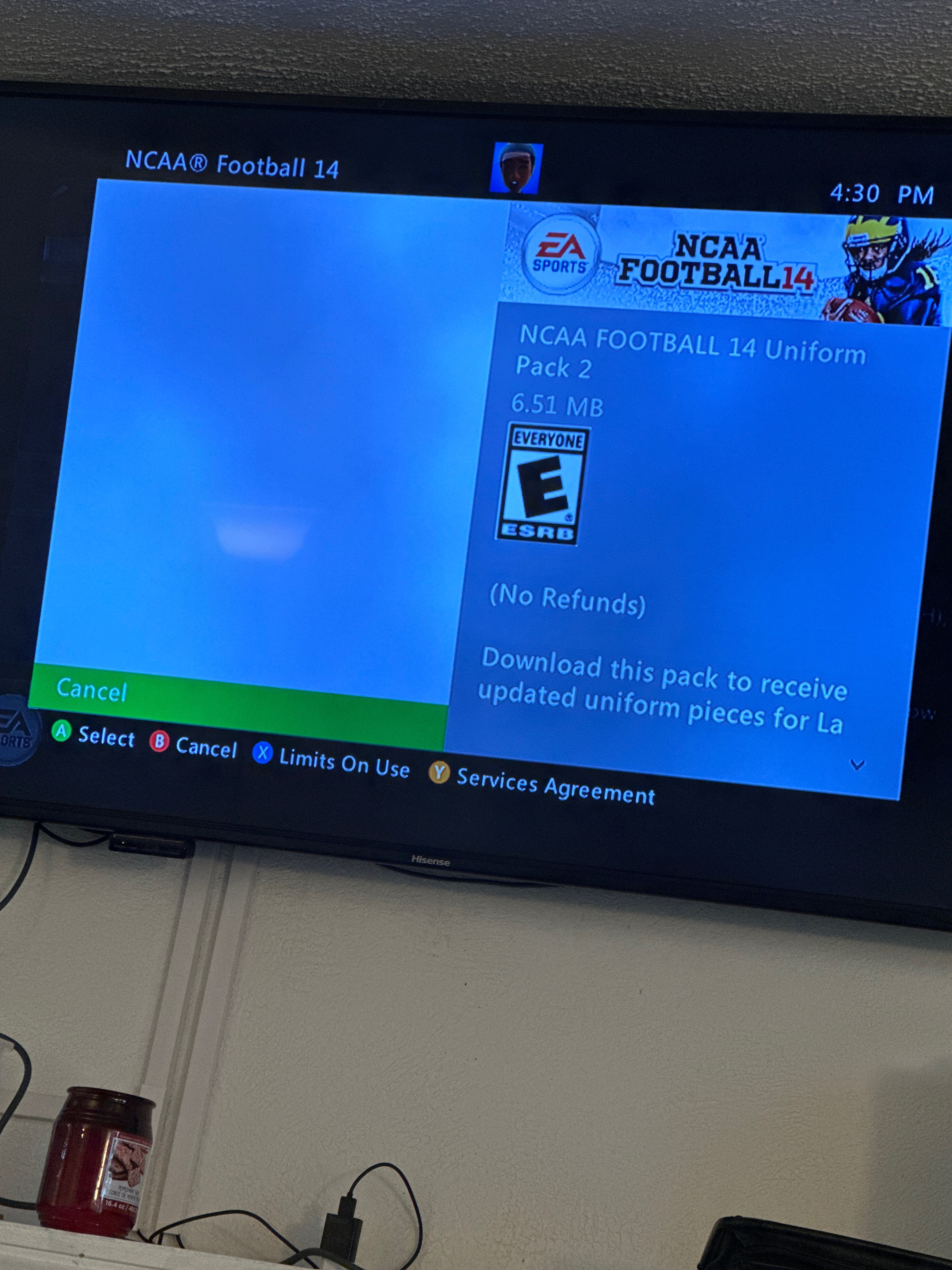 How do I buy the NCAA 14 uniform packs On XBox360 Microsoft