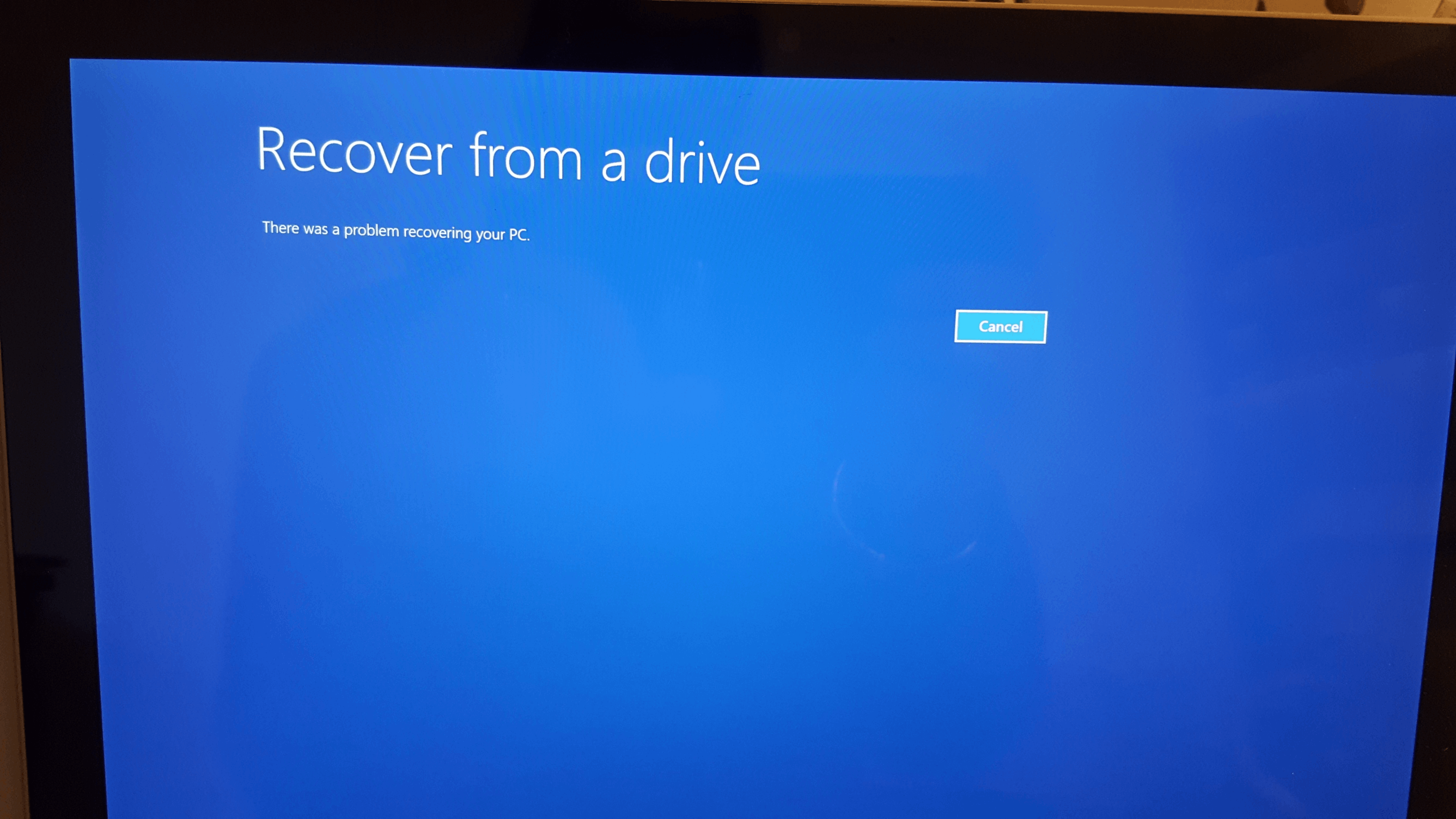 Windows cannot find a system image on this computer что делать