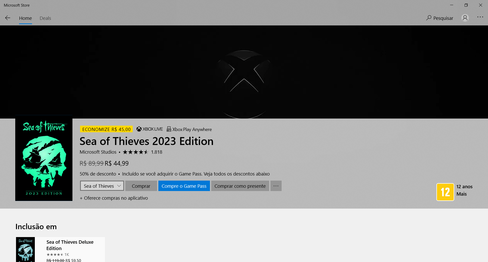 Sea of deals thieves microsoft store