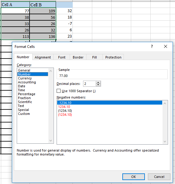 EXCEL SPREAD SHEET, formatting cells UNDER NUMBER TAB - Microsoft Community