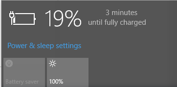 Battery info Windows 10.