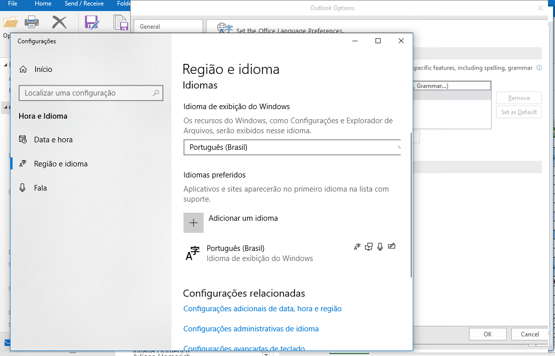 Office 2016 - Alterar idioma de exibição - Microsoft Community