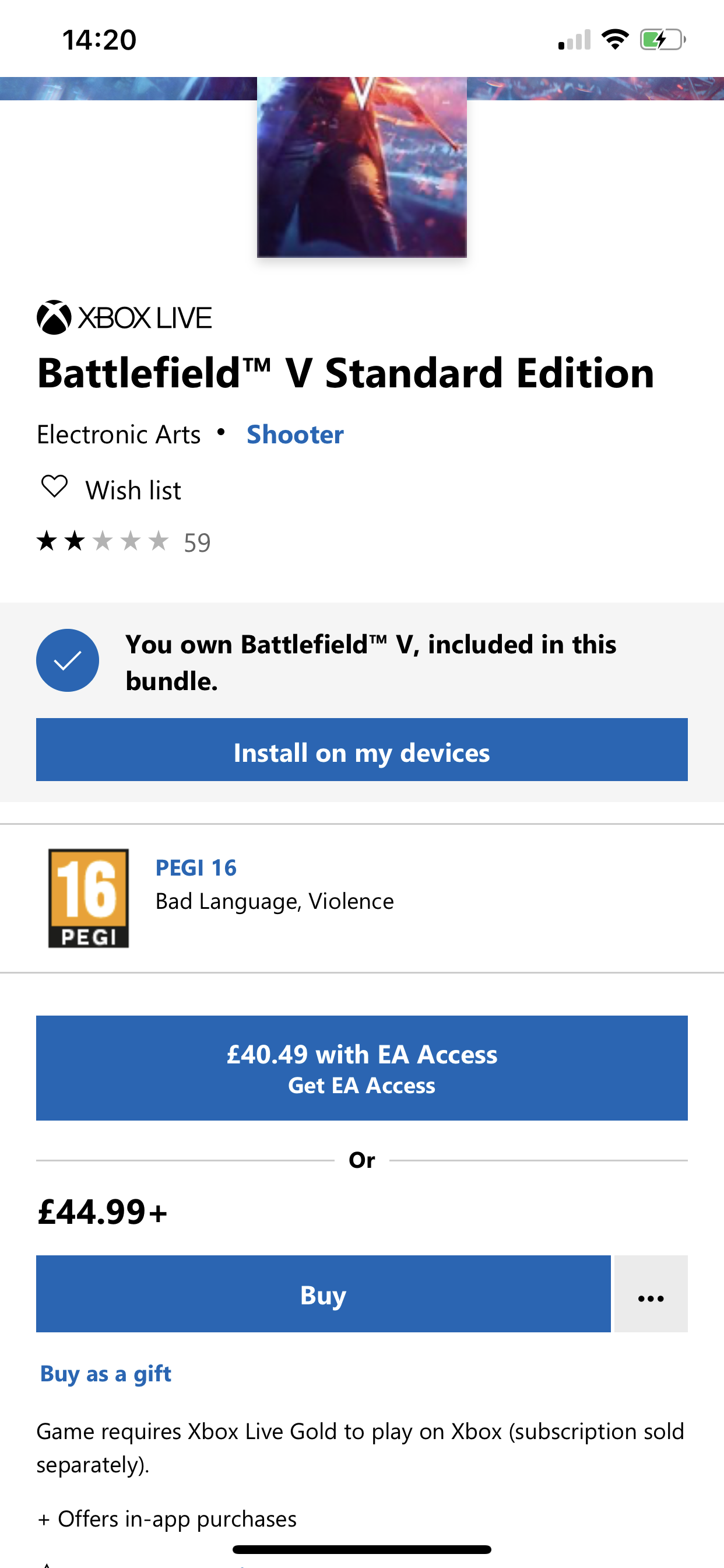 microsoft store battlefield 5