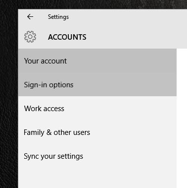Sign in Options Not Working in Windows 10 - Microsoft Community