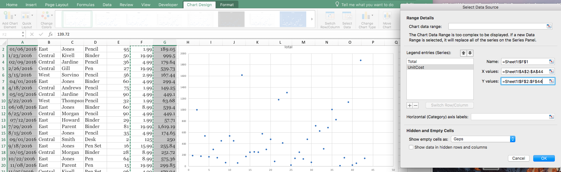 Excel Chart Data Series Issues Microsoft Community