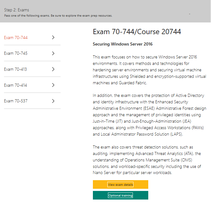 MSCE 2012 - Training, Certification, and Program Support