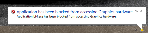 application has been blocked from accessing graphics hardware nvidia fix