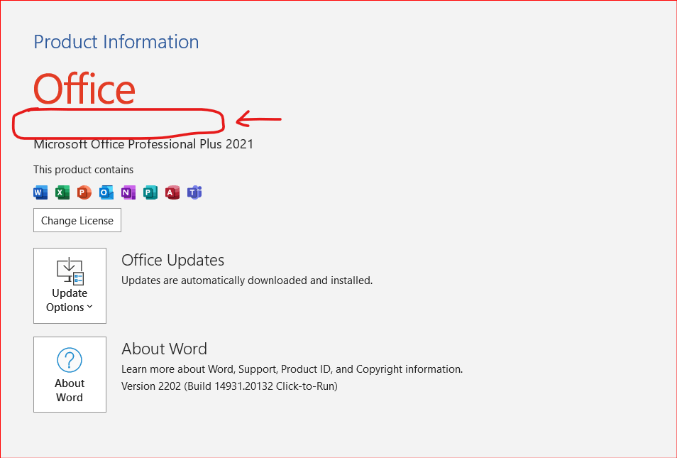 "Product Activated" Not Showing In Office After Activation Via Sign-in ...