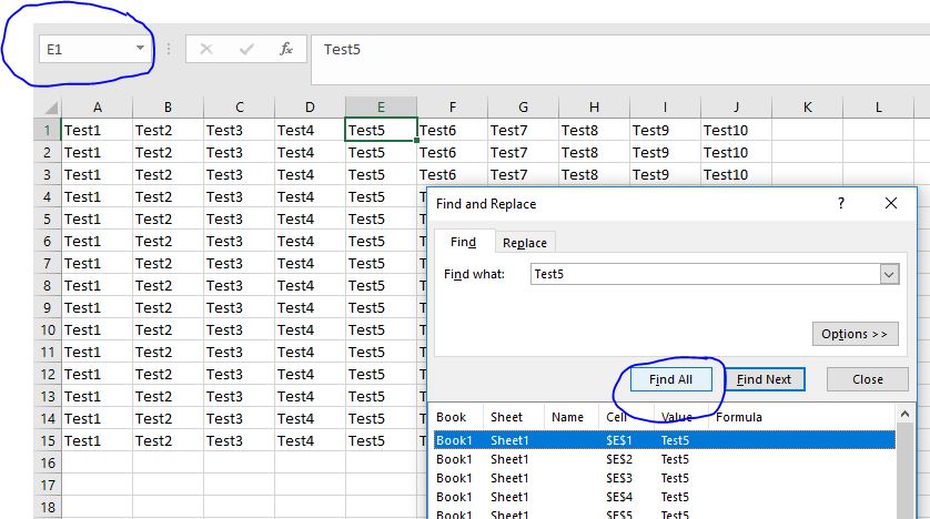 Excel Find ctrl F Function Microsoft Community