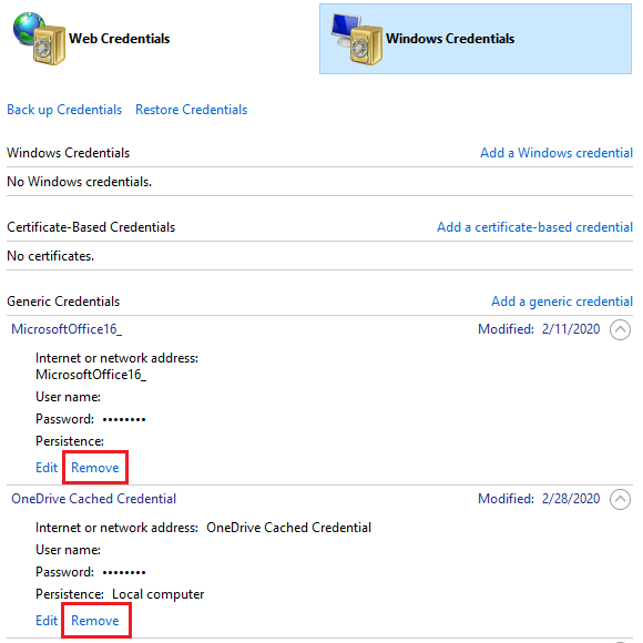 Что такое onedrive cached credentials