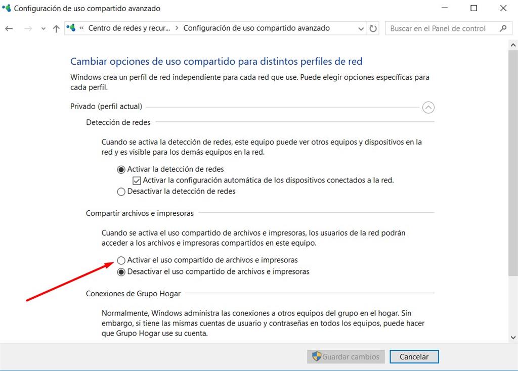 trono violación al límite Windows 10: No logro activar el uso compartido de archivos - Microsoft  Community