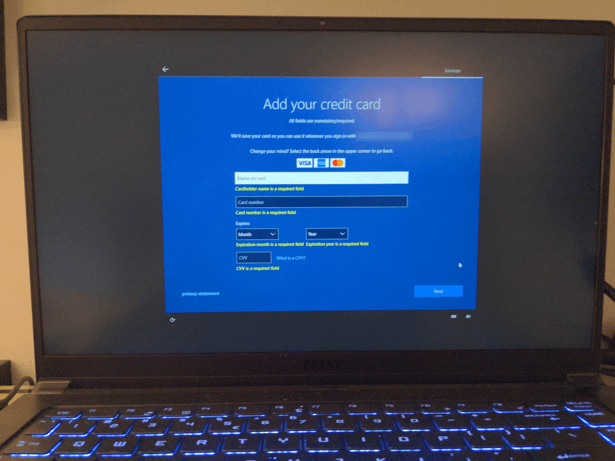 Why Does Windows 10 Ask Me For Credit Card Information After Restart ...