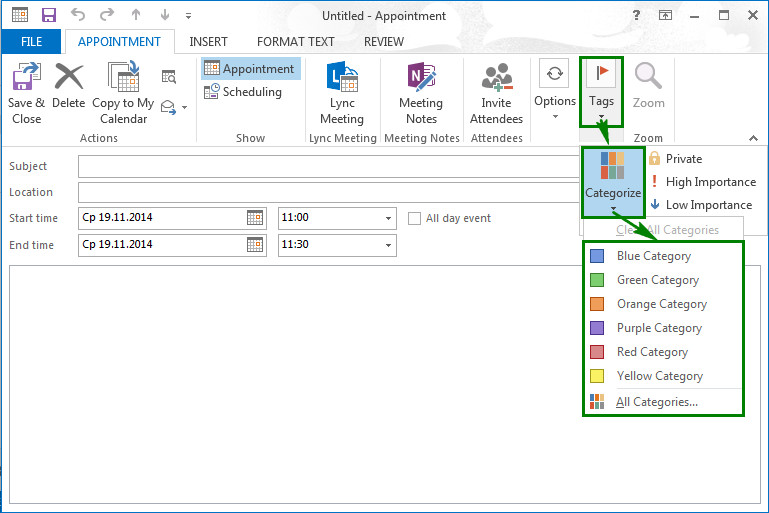 Запрет на пересылку встречи outlook