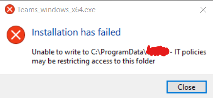 Microsoft Teams Refusing To Install - Microsoft Community
