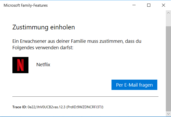 Microsoft Family Features Jugendschutz