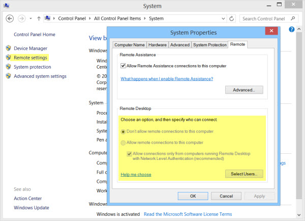 Unable To Choose Users For Remote Desktop Access Microsoft Community