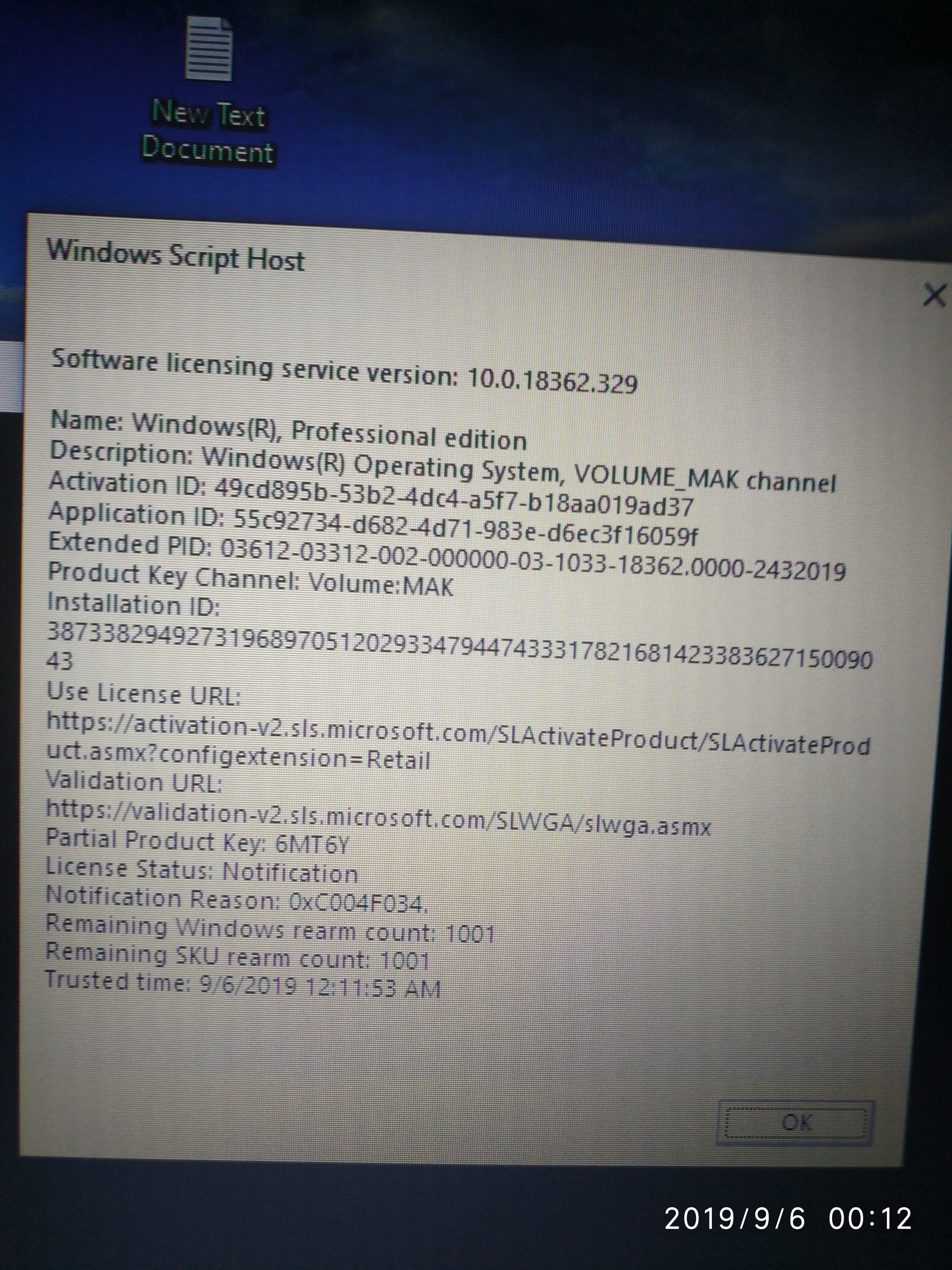 Acer Aspire 5 Mak Volume Licence Activation Microsoft Community