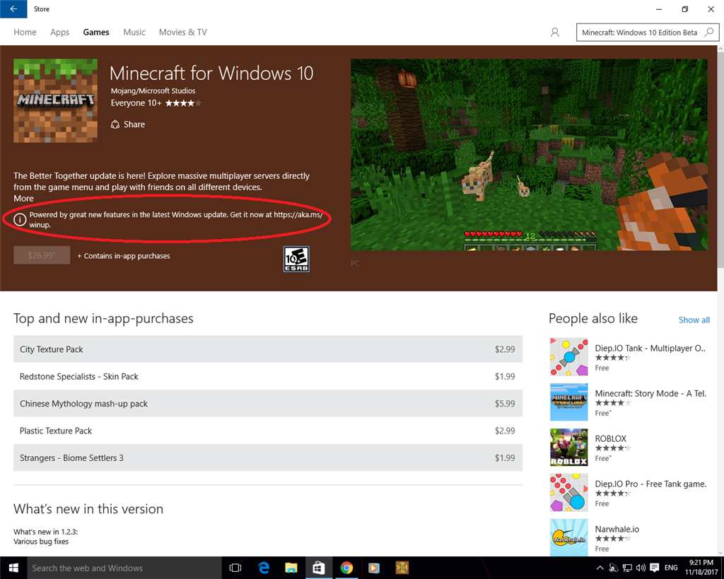 I cant install minecraft for Windows - Microsoft Community