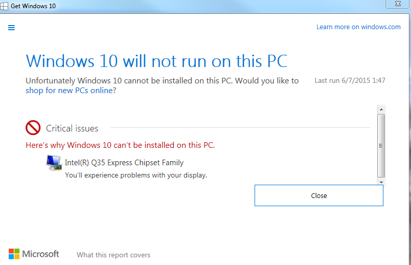 Critical issue with Intel q35 Express chipset family - Microsoft Community
