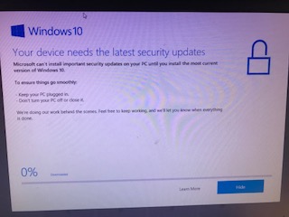 Windows 10 Security Update Is Taking Too Long 20 Hours And Microsoft Community