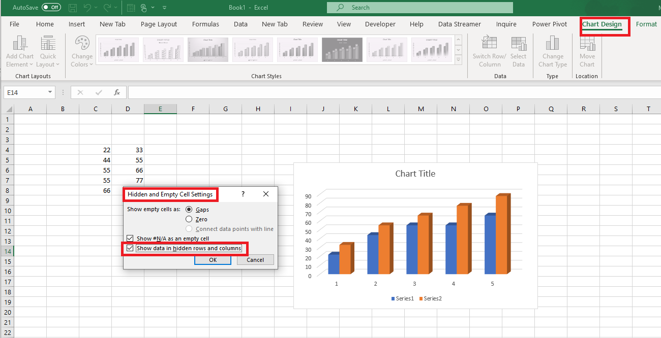 Chart Disappears When Data Is Hidden 