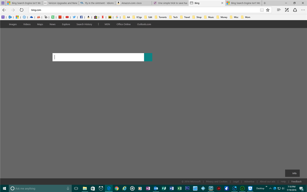 Bing Search Engine Isn't Working - Microsoft Community