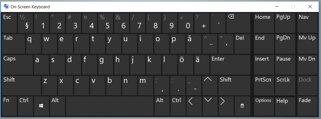 On-Screen Keyboard missing AltGr (Displays two Alt keys instead ...
