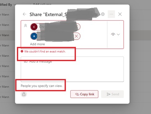 Cannot Share W/ External Users (SharePoint Online, Issue Started This ...