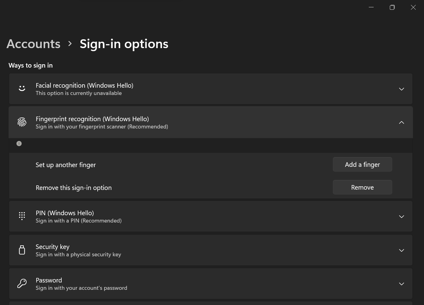 Windows 11 Fingerprint Issues - Microsoft Community