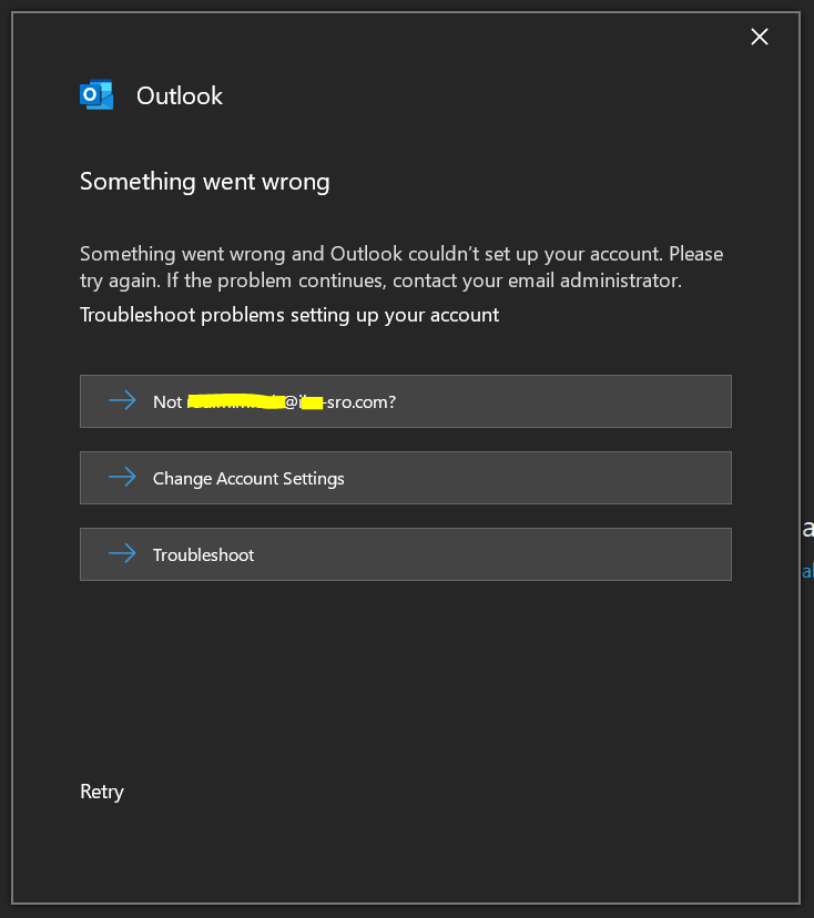 Cannot Sign Into My Business Account With Outlook - Microsoft Community