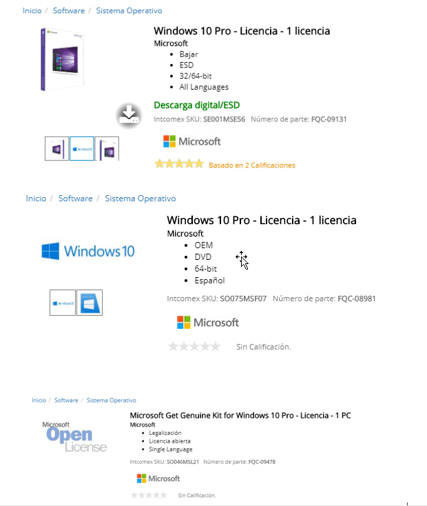 Microsoft Get Genuine Kit License for Windows 10 Professional 1 PC