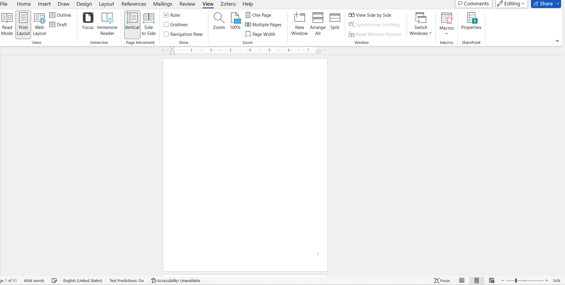 My word document (windows 11) is shifted towards the left instead of ...