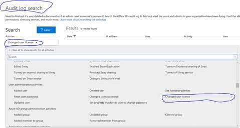 audit license assignment office 365