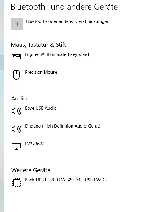 Bluetooth wird nicht angezeigt