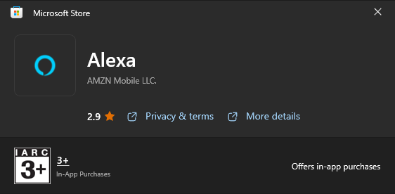 Amazon alexa microsoft store new arrivals