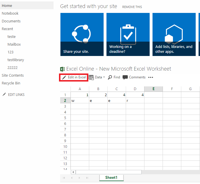 Sharepoint не открывает excel