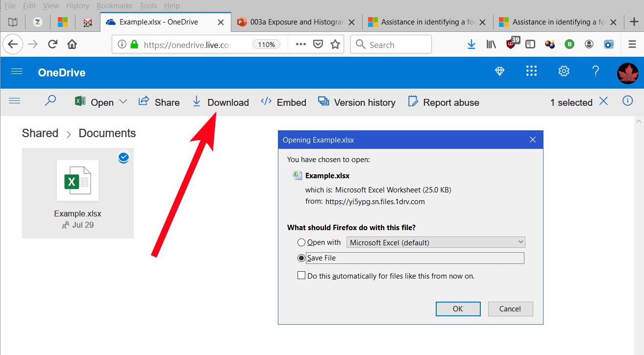 Trouble Shooting Share OneDrive File Microsoft Community