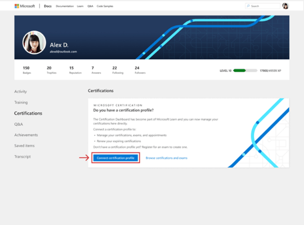 Microsoft Learning Account And Certificate Linkage Problem - Training ...