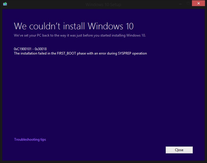 Windows 10 Install Failed At 32 6 On Features And Microsoft Community