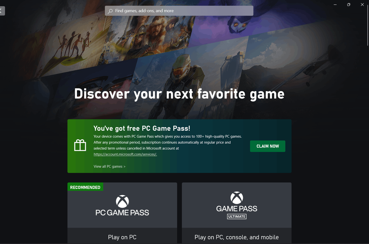Xbox Game Pass - Microsoft Community