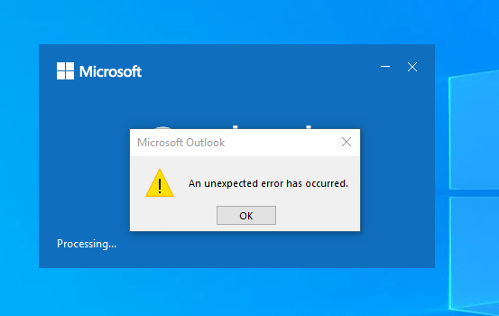 An Unexpected Error Has Occurred - Microsoft Community