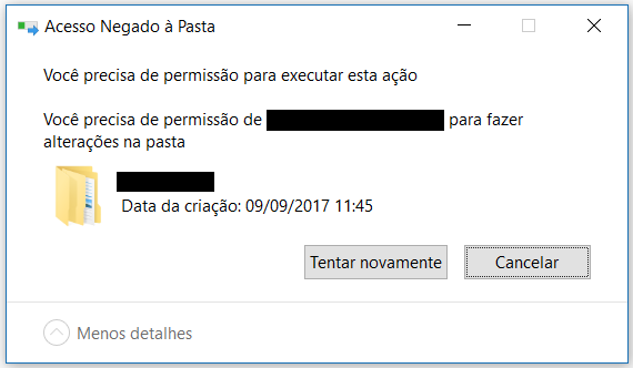 Não consigo deletar arquivos - Microsoft Community