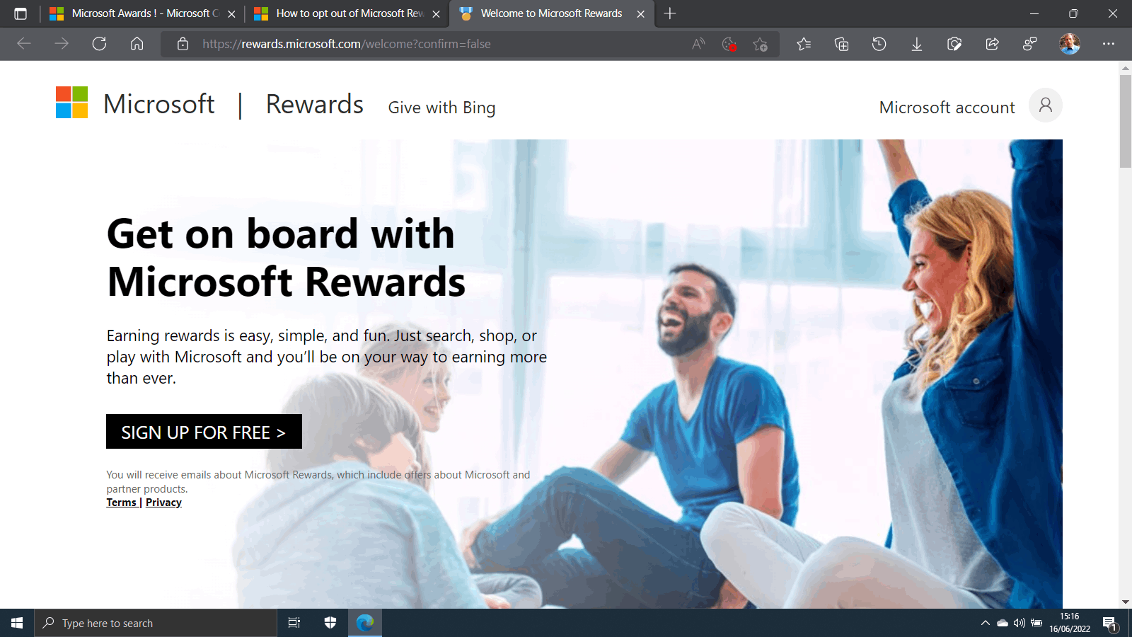 Welcome to Microsoft Rewards